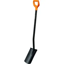 Fiskars Gärtnerspaten rund Solid Metall