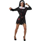 Tectake Gruselige Zombie Nonne Damen XXL