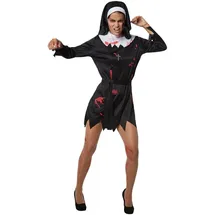 Tectake Gruselige Zombie Nonne Damen XXL