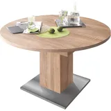 Mäusbacher Esstisch rund ausziehbar eiche sägerau 104 cm Sale