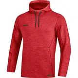 Damen Kapuzensweat Basics rot meliert 42