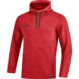 Jako Damen Kapuzensweat Premium Basics rot meliert, 42