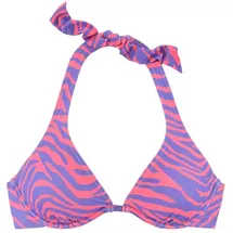 VENICE BEACH Bügel-Bikini-Top Damen violett-koralle Gr.38 Cup E