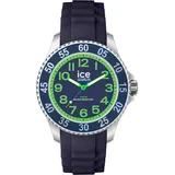 ICE-Watch Ice Watch Analog 'Ice Steel Dino' Kind Uhr (Small) 020362 - Silbergraue Jungenuhr mit Silikonarmband -