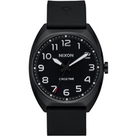 Nixon Herren Analog Quarz Uhr mit Silikon Armband A1365-004-00