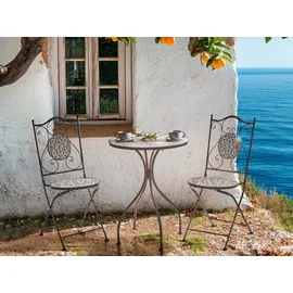 Beliani Bistrotisch 60 x 60 x 60 cm Schwarz