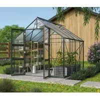 Vitavia Gewächshaus Orbit 6700, ESG/HKP, inkl. Fundament, Dunkelgrün