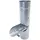 Zambelli Regenrohrklappe ohne Sieb Ø 76mm Silber Regenwasserklappe