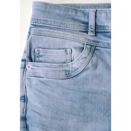 STREET ONE "Style Jane", Damen, Gr. 30, Länge 26, ultra bleach random washed, Denim/Jeans, Obermaterial: 89% Baumwolle, 8% Polyester, 3% Elasthan, unifarben, regular fit 7/8-Länge, Jeans, im Five-Pocket Style