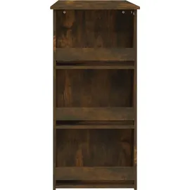 vidaXL Bartisch mit Regal 102 x 50 x 103,5 cm Braun