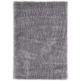 LUXOR LIVING Hochflor-Teppich LUXOR LIVING "Gela", grau, B:60cm H:45mm L:110cm, Polyester, Teppiche, Uni Farben, weich und flauschig, ideal im Wohnzimmer & Schlafzimmer