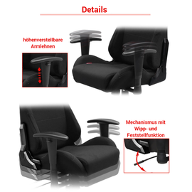 DXRacer Formula FD01 Gaming Chair schwarz/rot