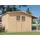 BERTILO Gartenhaus Plexi Apex 4 Plus 4,24 x 2,09 m Beige