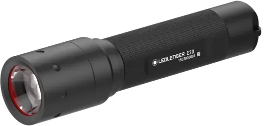 Taschenlampe E20, 100 Lumen, 100 Leuchtweite, 7h Laufzeit