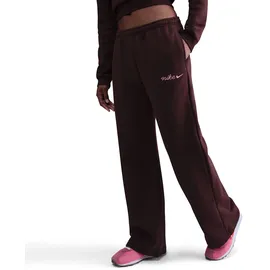 Nike Phoenix Fleece Straight Hosen Rot M