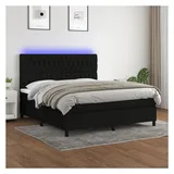 vidaXL Boxspringbett 180 x 200 cm Schwarz