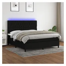vidaXL Boxspringbett 180 x 200 cm Schwarz
