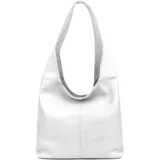 ITALYSHOP24 OBC Shopper Leder White