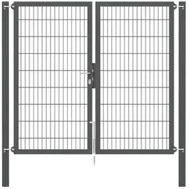 GAH Alberts Doppeltor 200 x 180 cm Anthrazit/Metall