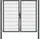 GAH Alberts Doppeltor 200 x 180 cm Anthrazit/Metall