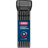 ABUS Bordo 6200K/90 SH Faltschloss inkl. Halterung schwarz, Schlüssel (99530)