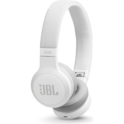 JBL LIVE 400BT,  On-Ear Kopfhörer (24 h, Kabellos), Kopfhörer, Weiss