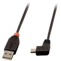Lindy USB-Kabel USB 2.0 USB-A Stecker, USB-Mini-B Stecker 2.00 m USB USB A Mini-USB B Schwarz