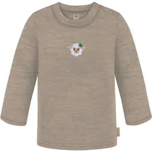 normani Outdoor Sports Baby Merino Longsleeve Taupo in Beige | Gr.: 86/92