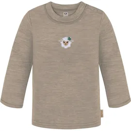 normani Outdoor Sports Baby Merino Longsleeve Taupo in Beige | Gr.: 86/92
