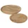 Boltze Teller Maino 2er Set Serviertablett Mango Holz ü 26-35cm Schale
