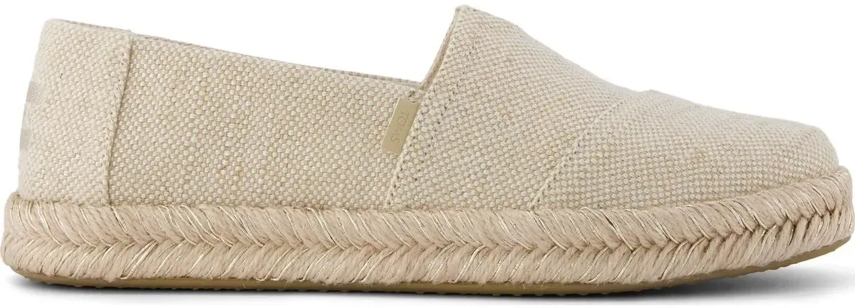 Toms Alpargata Rope 2.0 champagne glimmer slub canvas 42