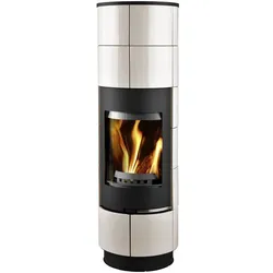 THORMA Kaminofen »Delia«, weiss, Keramik, 7,5 kW, Zeitbrand geeignet