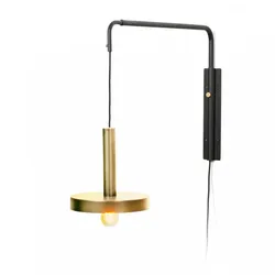 whizz, zweifarbige wandleuchte aus metall, faro barcelona