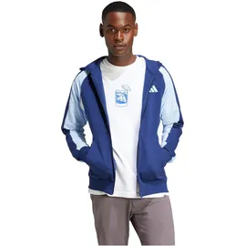 Adidas Seasonal Essentials Colorblock Reißverschlusspullover Dark Blue M