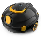 Bocxi Kabellos Poolsauger Akku, 120 Min. Laufzeit, Leichtgewicht Poolroboter, Automatische Reinigung mit Selbsteinparkfunktion, Leistungsstarker Poolsauger für Flache Boden bis 110 m2(Schwarzo)