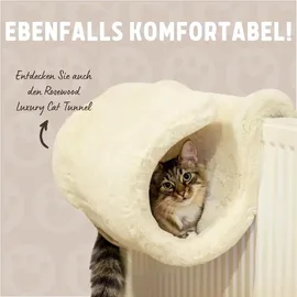 Rosewood Catwalk Katzenbett 2-in-1, Heizkörperliege und freistehend, Plüschbezug, waschbar, 46x32x42cm - Gelb