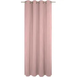 Vorhang WIRTH "Uni Collection", rosa, B:142cm H:165cm, Baumwolle (Bio-Baumwolle), Gardinen, nach Maß