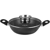 STONELINE Ceramic Servierpfanne 28 cm mit Aroma-Glasdeckel