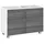 WELLTIME Waschbeckenunterschrank WELLTIME "Trento, verschiedene Ausführungen und Farben", silber (eiche rauchsilber), B:80cm H:54cm T:35cm, Holzwerkstoff, MDF, Schränke, Waschbeckenunterschrank, Badmöbel Unterschrank Breite 80 cm, mit viel Stauraum, Badschrank WBU