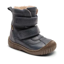 Bisgaard Unisex-Kinder 61016888 Schneestiefel, Blau (608 Navy), 25 EU