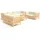 vidaXL Garten-Lounge-Set 9-tlg. Kiefer creme