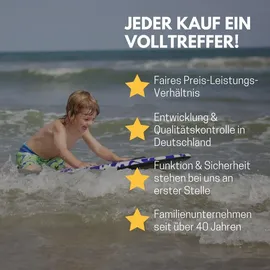 Best Sporting Bodyboard Kinder in tierischem Hai-, Delfin- oder Schildkröten-Design I Surfbrett Kinder 92 x 46 x 5 cm bis 75 kg I Surfboard Kinder...