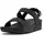 FitFlop Damen Lulu Keilsandale, Schwarz Glitter, 36 EU