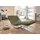 W.Schillig Relaxliege daily dreams Leder 95 x 85 x 169 cm grün mit Kissen