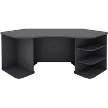 MID.YOU Eckschreibtisch, Anthrazit, B/H/T: ca. 198x76x85 cm, FSC Mix, Stauraum, Arbeitszimmer, Schreibtische, Eckschreibtische