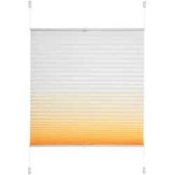 Plissee »Farbverlauf«, Lichtschutz, ohne Bohren, verspannt, 38899528-9 orange