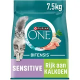 Purina ONE Sensitive - Kalkoen/Rijst - 7,5 kg