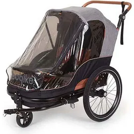 Bobike 2-in-1-Kinderanhänger grau