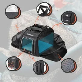 ROCKBROS Transport-Fahrradtasche für Katzen und Hunde schwarz
