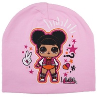 L.O.L. SURPRISE! Schlupfmütze LOL Surprise Mädchen Kinder Frühlings Mütze - Cheerleader Gr. 52 oder 54 cm, 100% Baumwolle, in Pink oder Rosa rosa 52 cm